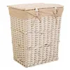 Set of Baskets Alexandra House Living White wicker Willow wood 3 Pieces