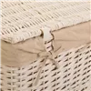 Set of Baskets Alexandra House Living White wicker Willow wood 3 Pieces