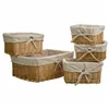 Set of Baskets Alexandra House Living Natural wicker Willow wood 5 Pieces