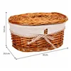 Storage boxes Alexandra House Living Natural wicker Willow wood 20 x 14 x 10 cm 23 x 14 x 30 cm 2 Pieces