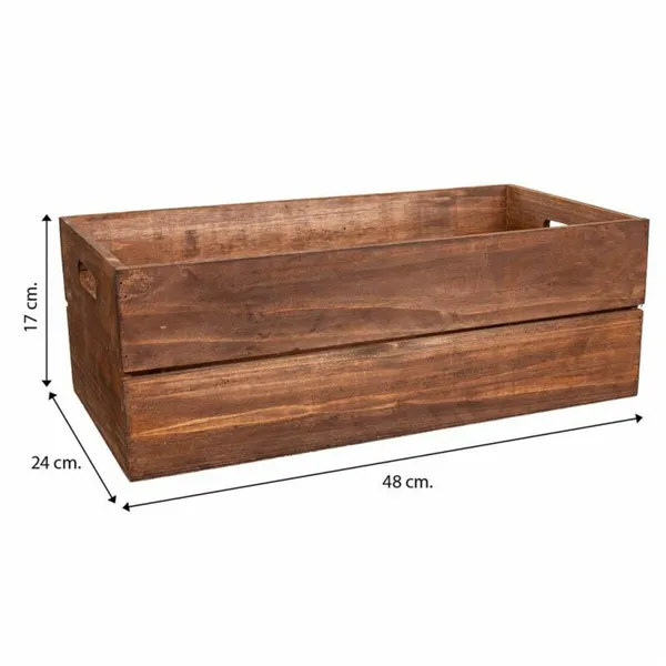 Storage boxes Alexandra House Living Brown Fir wood 2 Pieces