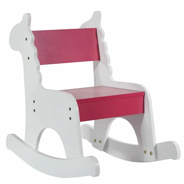 Rocking chair Alexandra House Living White Red MDF Wood 33 x 55 x 51,5 cm Children's Giraffe