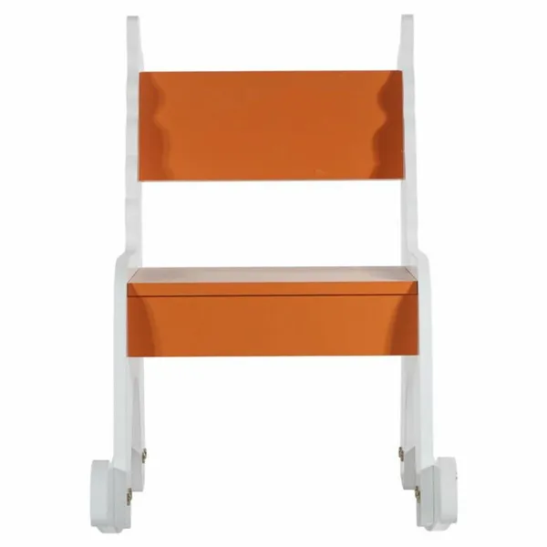 Rocking chair Alexandra House Living White Orange MDF Wood 33 x 55 x 51,5 cm Children's Giraffe