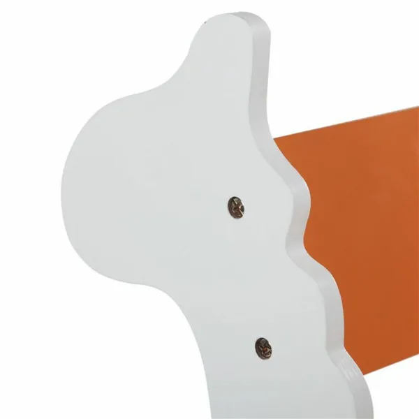 Rocking chair Alexandra House Living White Orange MDF Wood 33 x 55 x 51,5 cm Children's Giraffe