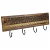 Wall mounted coat hanger Alexandra House Living Brown Iron Mango wood 5 x 18 x 50 cm