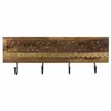 Wall mounted coat hanger Alexandra House Living Brown Iron Mango wood 5 x 18 x 50 cm