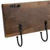 Wall mounted coat hanger Alexandra House Living Brown Iron Mango wood 5 x 18 x 50 cm