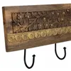 Wall mounted coat hanger Alexandra House Living Brown Iron Mango wood 5 x 18 x 50 cm