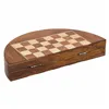 Chess Alexandra House Living Brown Acacia 23 x 1 x 23 cm Magnetic