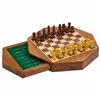 Chess Alexandra House Living Brown Acacia 22 x 5 x 22 cm Magnetic