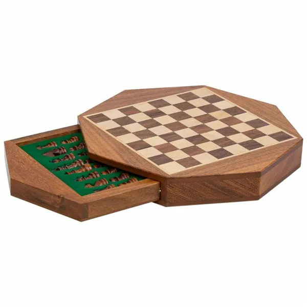 Chess Alexandra House Living Brown Acacia 22 x 5 x 22 cm Magnetic