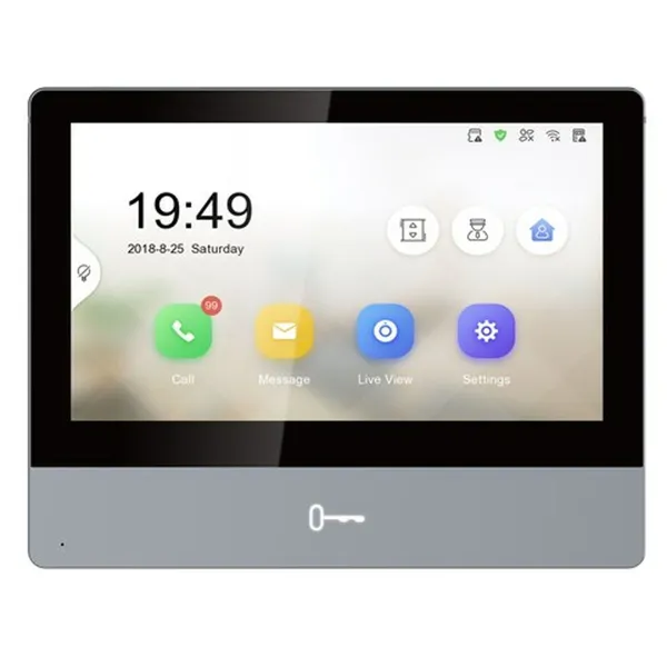 Смарт-видео-домофон Hikvision DS-KH8350-TE1 Чёрный Серый