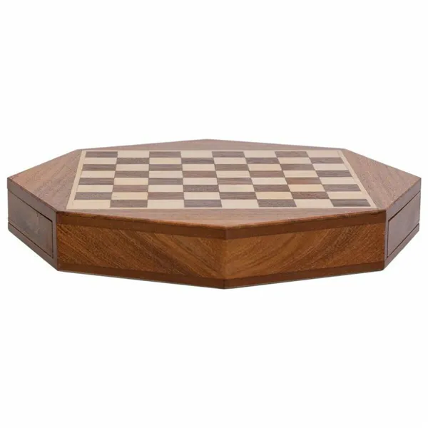 Chess Alexandra House Living Brown Acacia 22 x 5 x 22 cm Magnetic