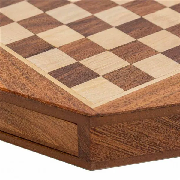 Chess Alexandra House Living Brown Acacia 22 x 5 x 22 cm Magnetic