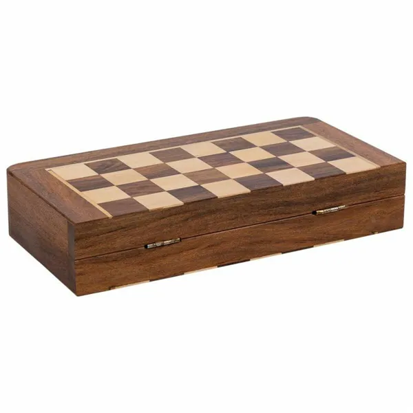 Chess Alexandra House Living Brown Acacia 25 x 4 x 25 cm Magnetic