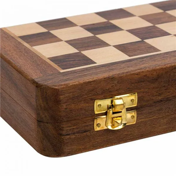 Chess Alexandra House Living Brown Acacia 25 x 4 x 25 cm Magnetic