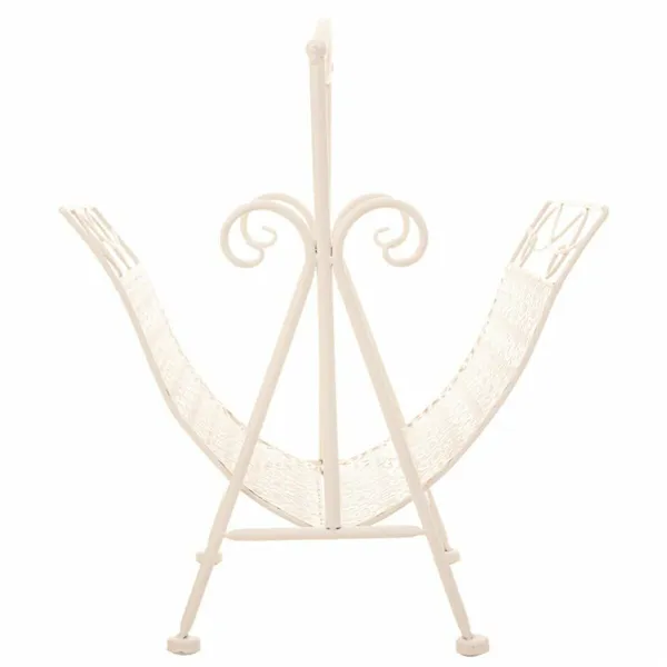 Magazine rack Alexandra House Living White Ironwork 36 x 33 x 38 cm