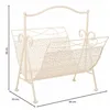 Magazine rack Alexandra House Living White Ironwork 36 x 33 x 38 cm