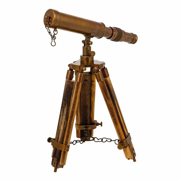 Decorative Figure Alexandra House Living Bronze Telescope 2 x 25 x 4 cm