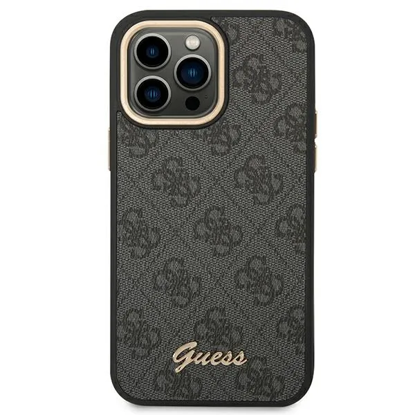 Guess 4G Metal Camera Outline Case - Case for iPhone 14 Pro Max (Black)
