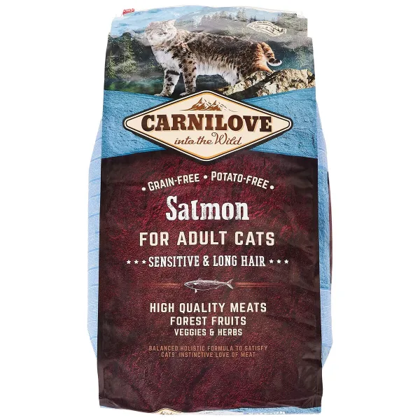 Kaķu barība Carnilove Laša krāsas 6 Kg