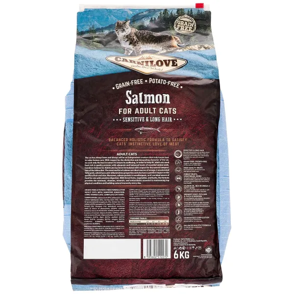 Kaķu barība Carnilove Laša krāsas 6 Kg