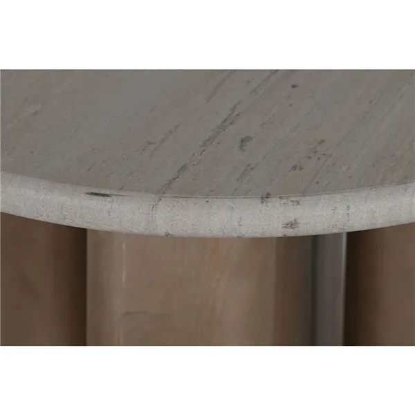 Side table Home ESPRIT Wood Marble 40 x 40 x 51 cm