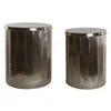 Set of 2 tables Home ESPRIT Golden Metal 42 x 42 x 52 cm