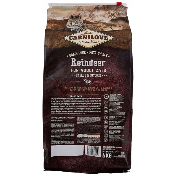 Kissanruoka Carnilove Poro 6 Kg