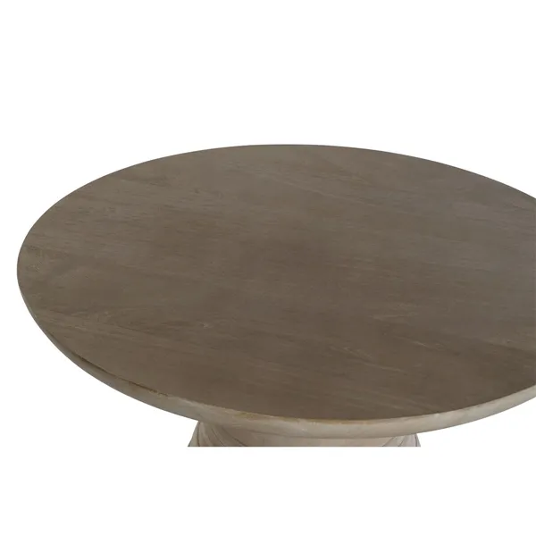 Side table Home ESPRIT Golden Natural Wood Metal 41 x 41 x 53 cm