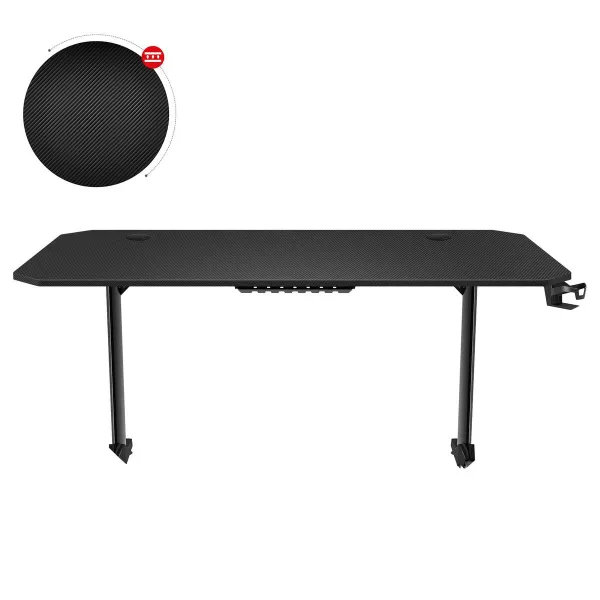 Galds Gaming Huzaro HZ-Hero 4.7 Melns Koks MDF 160 x 75 cm