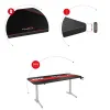 Письменный стол Gaming Huzaro HZ-Hero 4.7 Чёрный Деревянный MDF 160 x 75 cm