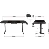 Письменный стол Gaming Huzaro HZ-Hero 4.7 Чёрный Деревянный MDF 160 x 75 cm