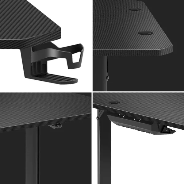 Galds Gaming Huzaro HZ-Hero 4.7 Melns Koks MDF 160 x 75 cm