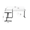 Письменный стол Huzaro HZ-Hero 6.0 Белый Сталь Углеволокно 178 x 4 x 112 cm