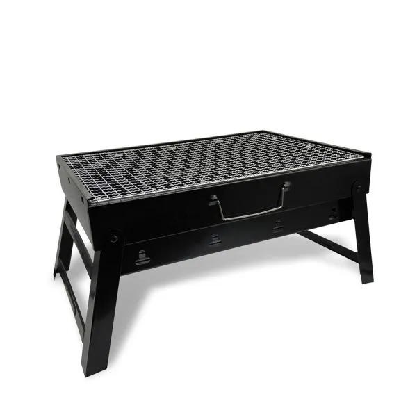 Coal Barbecue with Wheels Feel Maestro MR-1010 Black Metal
