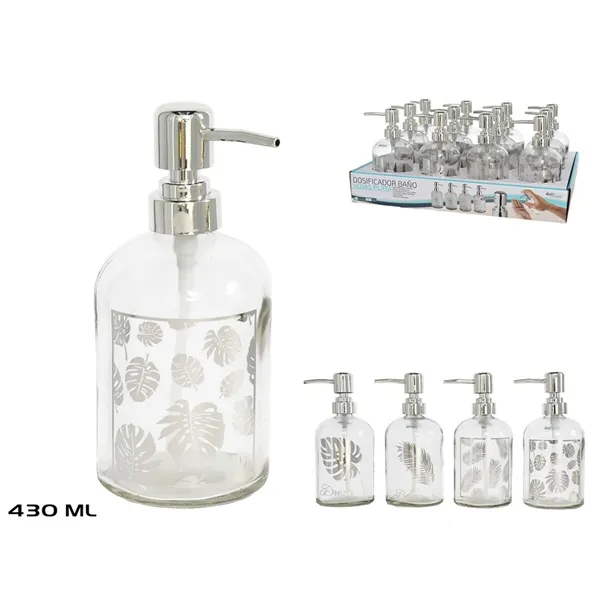 Soap Dispenser Gerimport Transparent Silver 430 ml