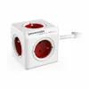 Kuutio monitoimiliittimillä Allocacoc PowerCube Valkoinen Punainen (1,5 m)