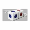 Kuutio monitoimiliittimillä Allocacoc PowerCube Valkoinen Punainen (1,5 m)