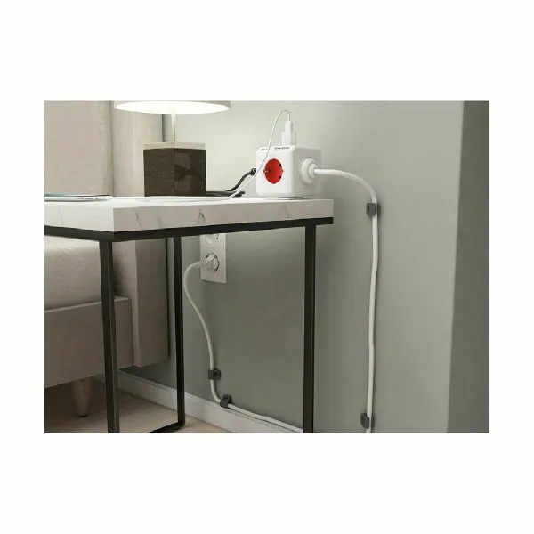 Cube multiplugs Allocacoc PowerCube White Red (1,5 m)