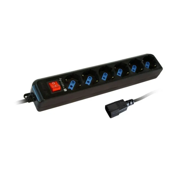 Сетевой фильтр 6 Tomas Schuko Techly IUPS-PCP-6V Чёрный 3500 W (1,5 m)