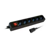Ilgintuvas 6 Tomas Schuko tipo Techly IUPS-PCP-6V Juoda 3500 W (1,5 m)