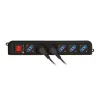 Ilgintuvas 6 Tomas Schuko tipo Techly IUPS-PCP-6V Juoda 3500 W (1,5 m)