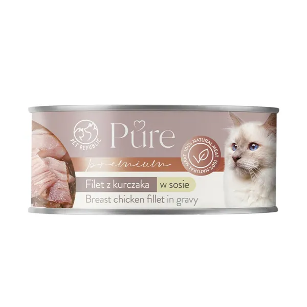 Cat food PETREPUBLIC Breast chicken fillet in gravy Chicken