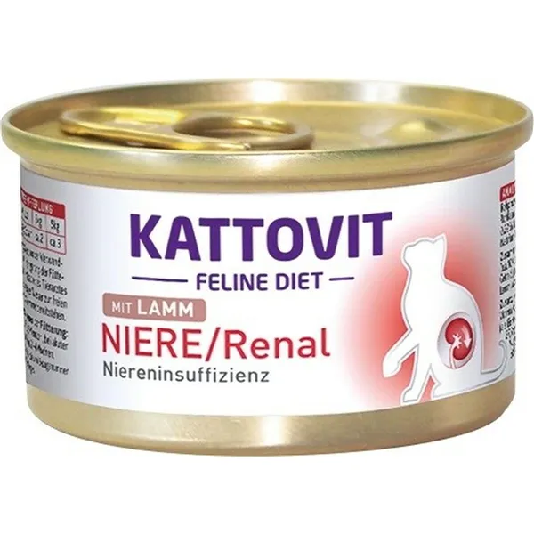 Cat food Kattovit Niere/Renal Lamb 85 g