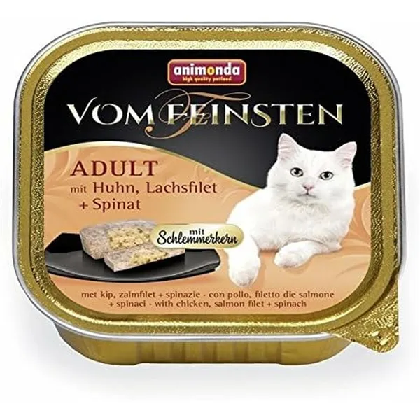 Cat food Animonda Vom Feinsten 83261 Chicken Salmon Fish Spinach 100 g