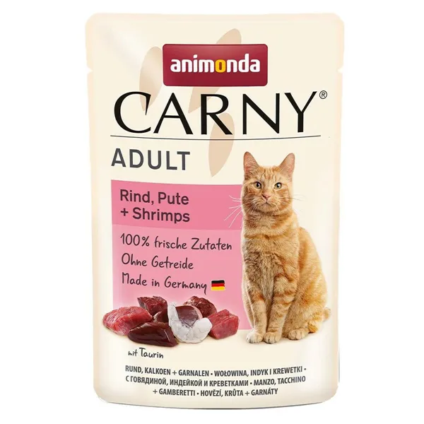 Cat food Animonda Carny Adult Beef turkey and shrimps Beef 85 g