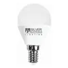 Spherical LED Light Bulb Silver Electronics E14 7W Warm light