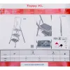 2-step folding ladder Krause 130860 Grey Silver Black/Blue Aluminium