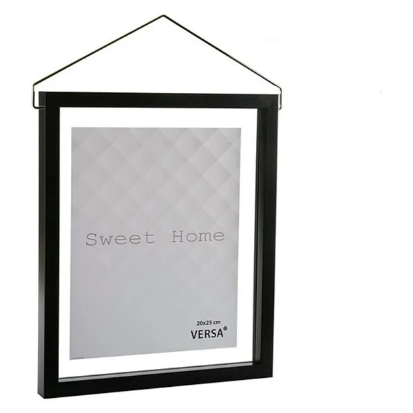 Photo frame Diamond Plastic Black